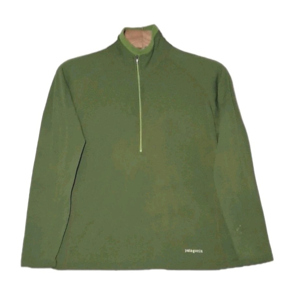 Patagonia Women's Polar Tech Thermal Base Layer Medium Grass Green Made in USA